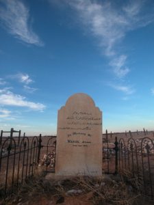 Afghan grave stone in Marree Cemetery